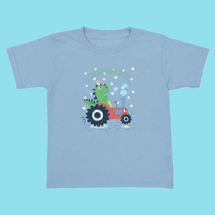 Toddler Baby Dino Tractor T-Shirt | Jurassic Studio