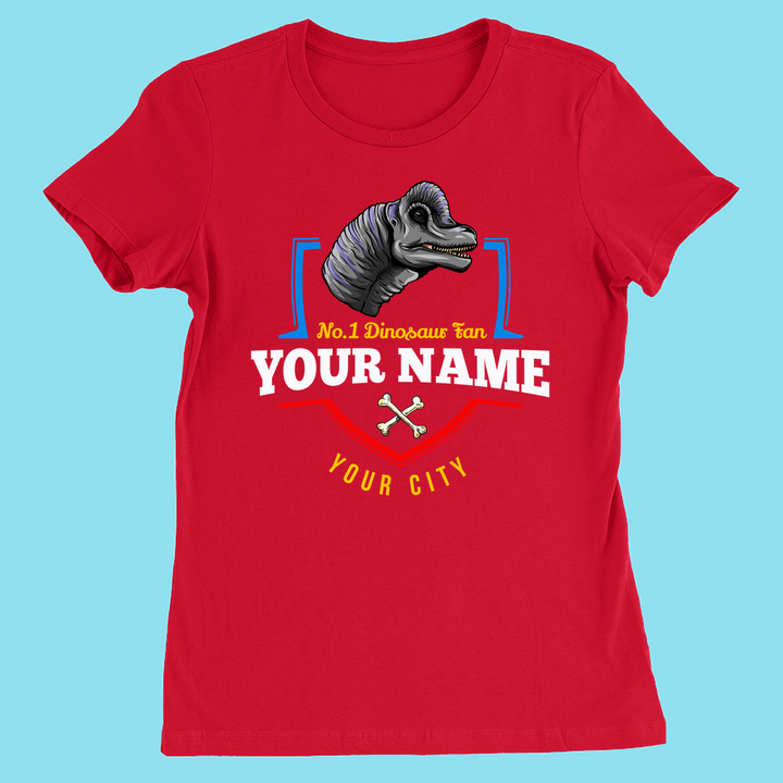 N.1 Brontosaurus Fan Custom Women T-Shirt | Jurassic Studio