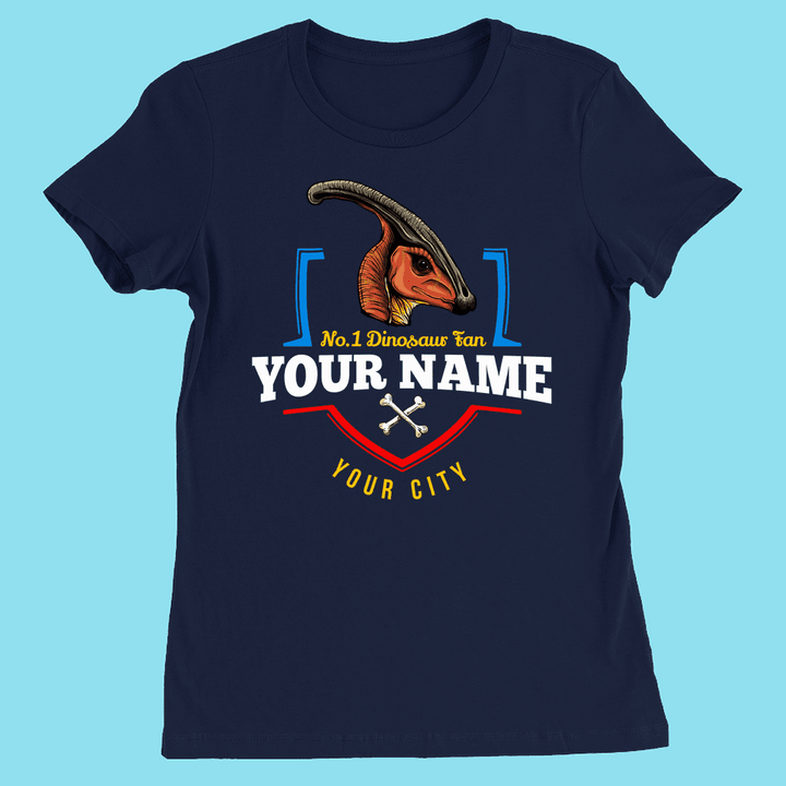 N.1 Hadrosaur Fan Custom Women T-Shirt | Jurassic Studio