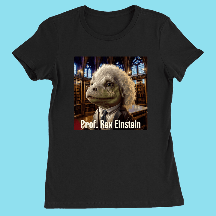 Women Prof. Rex Einstein T-Shirt | Jurassic Studio