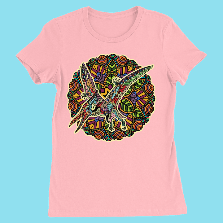 Women Pterodactyl Mandala T-Shirt | Jurassic Studio