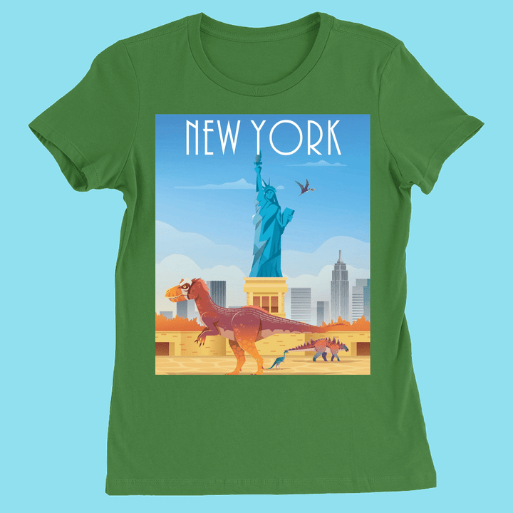 Women New York T-Shirt | Jurassic Studio