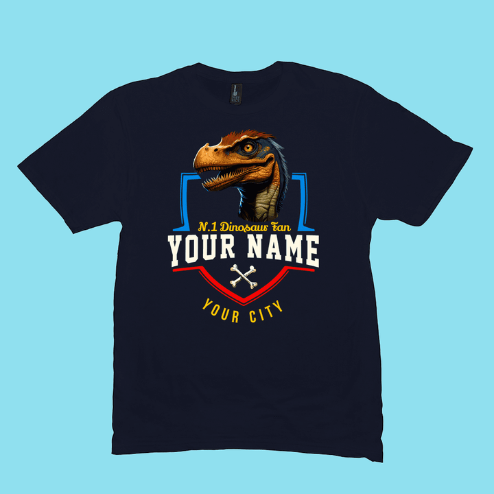 N.1 Velociraptor Fan Custom Men T-Shirt | Jurassic Studio