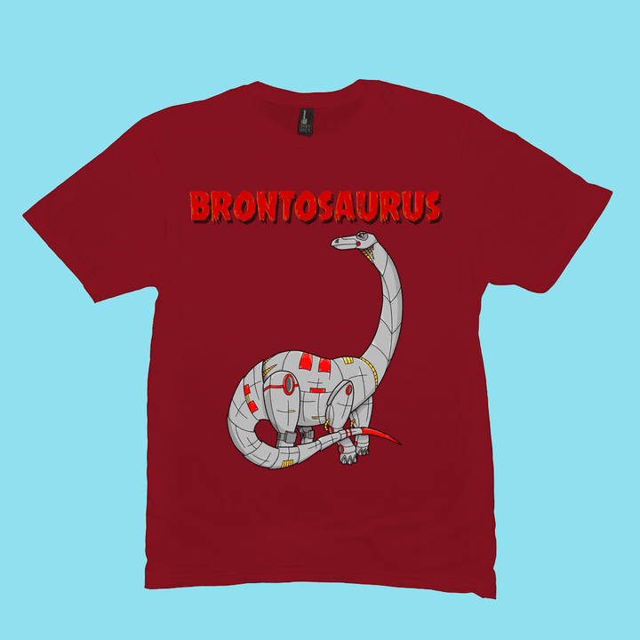 Men Robot Brontosaurus T-Shirt | Jurassic Studio