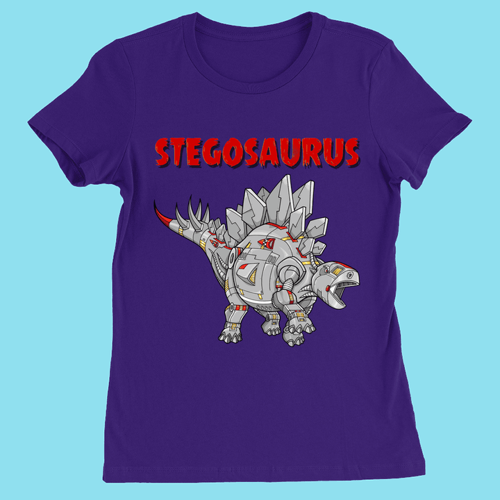 Women Robot Stegosaurus T-Shirt | Jurassic Studio