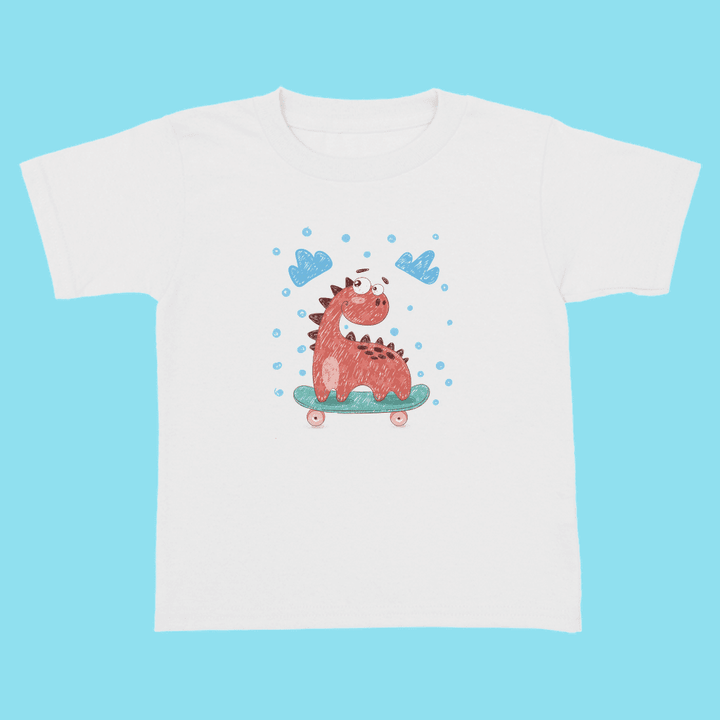 Toddler Baby Dino Skate T-Shirt | Jurassic Studio