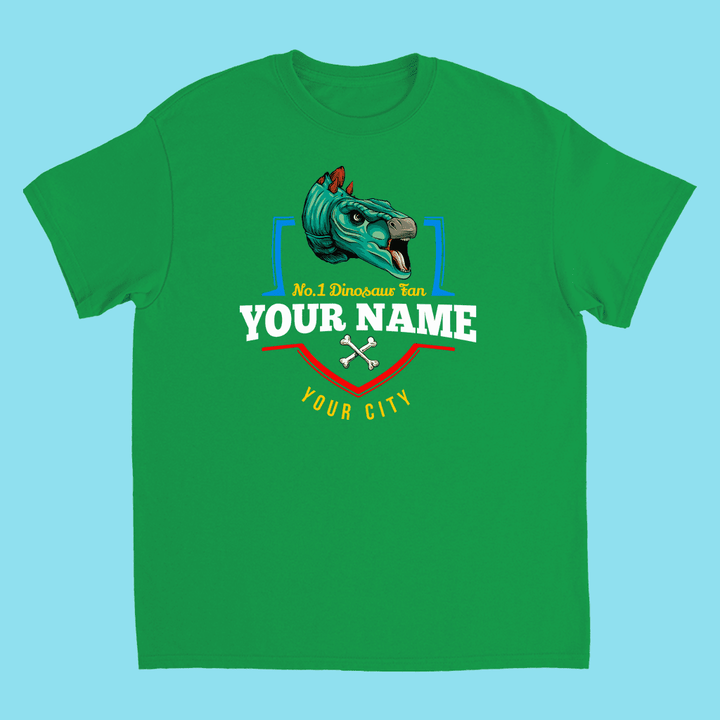 N.1 Stegosaurus Fan Custom Kids T-Shirt | Jurassic Studio