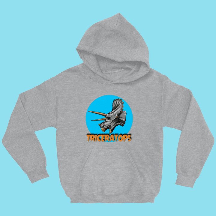 Kids Triceratops Head Hoodie | Jurassic Studio
