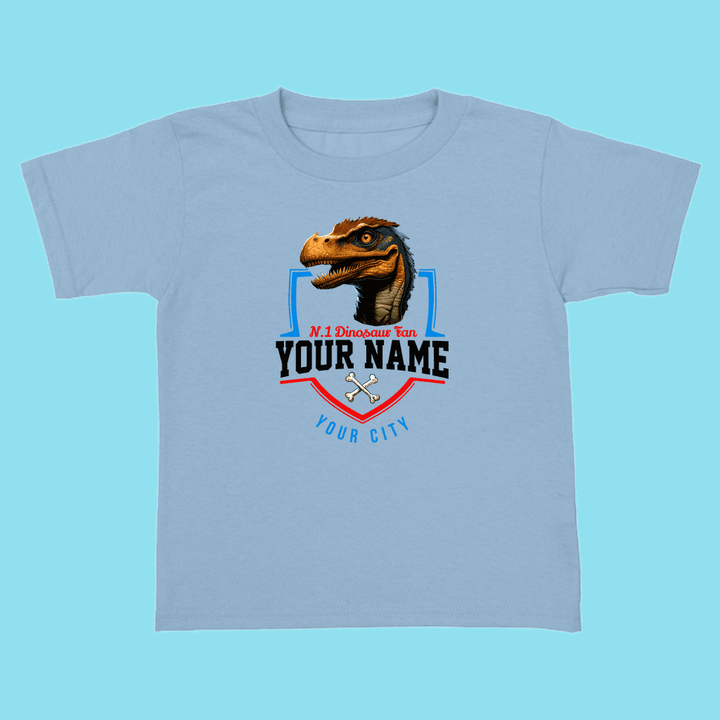 N.1 Velociraptor Fan Custom Toddler T-Shirt | Jurassic Studio
