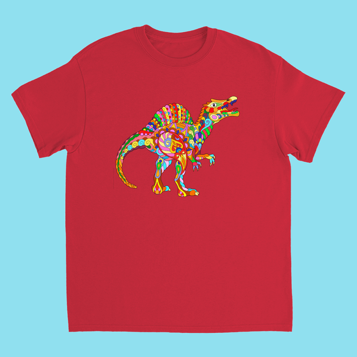 Kids Spinosaurus Zentangle T-Shirt | Jurassic Studio