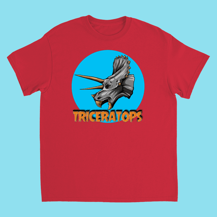 Kids Triceratops Head T-Shirt | Jurassic Studio