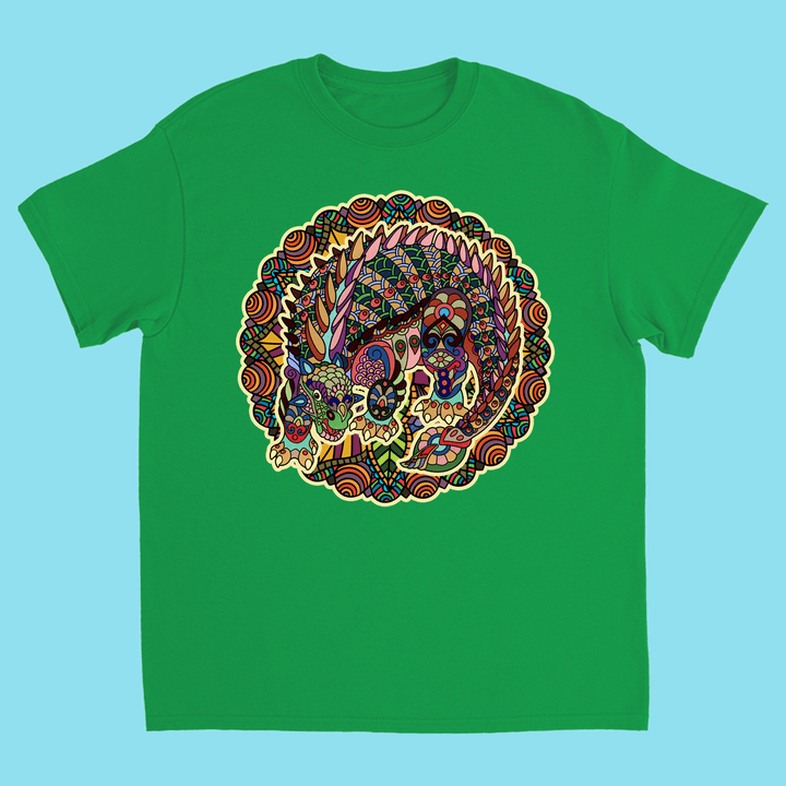 Kids Ankylosaurus Mandala T-Shirt | Jurassic Studio