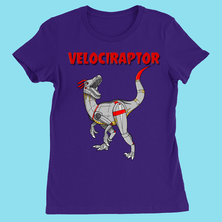 Women Robot Velociraptor T-Shirt | Jurassic Studio