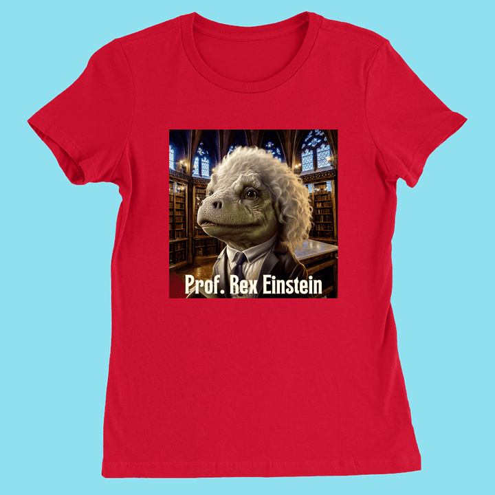 Women Prof. Rex Einstein T-Shirt | Jurassic Studio