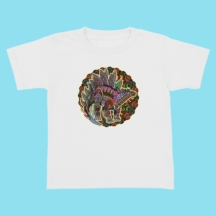 Toddler Stegosaurus Mandala T-Shirt | Jurassic Studio