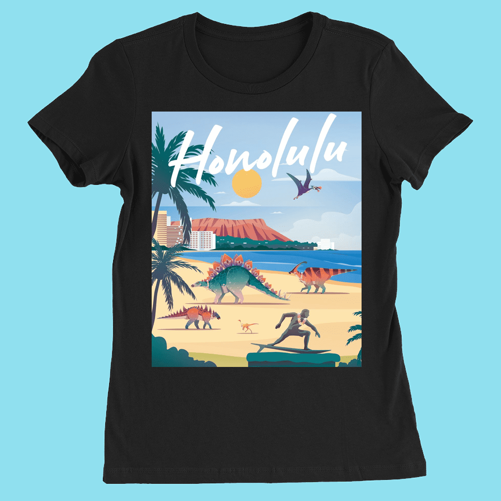 Women Honolulu T-Shirt | Jurassic Studio