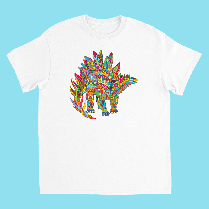 Kids Stegosaurus Zentangle T-Shirt | Jurassic Studio