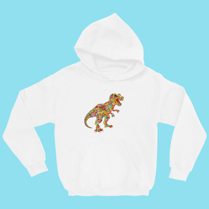 Kids T-Rex Zentangle Hoodie | Jurassic Studio
