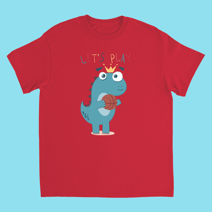 Kids Baby Dino Basketball T-Shirt | Jurassic Studio