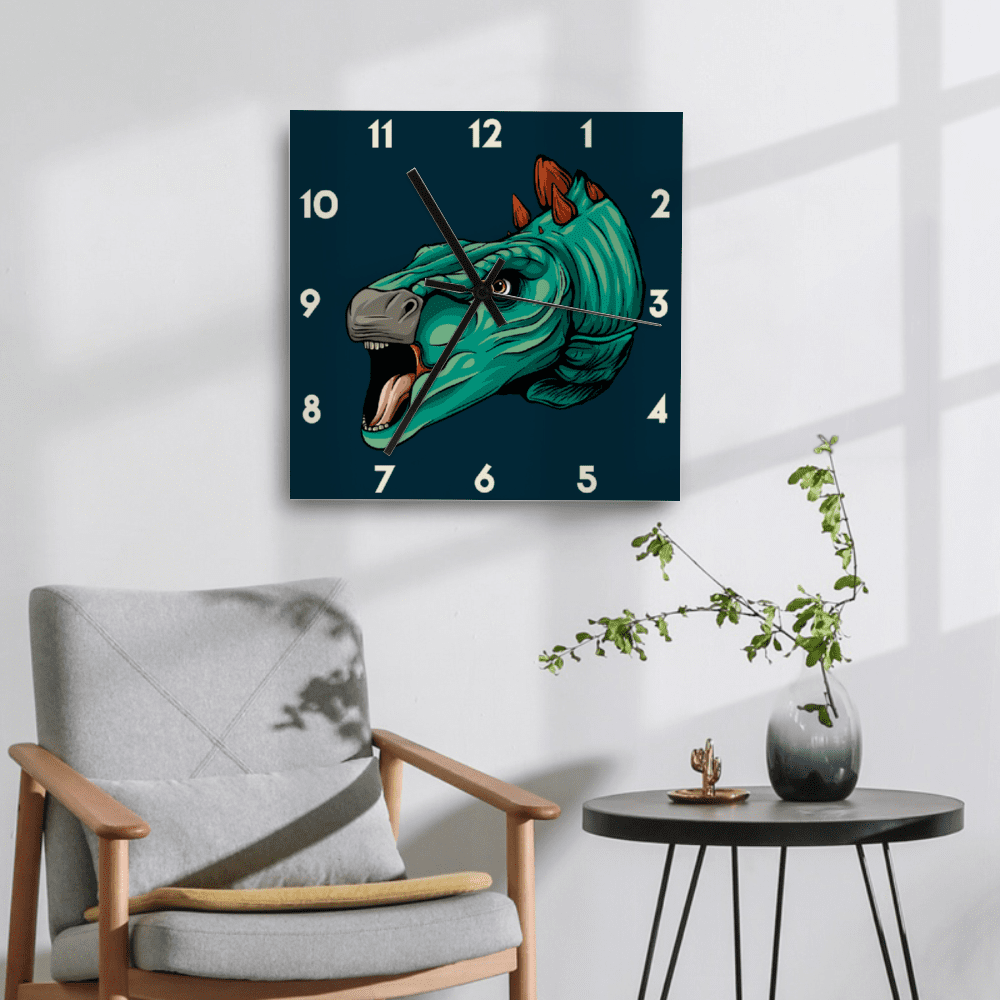 11 Inch Stegosaurus Wall Art Clock | Jurassic Studio