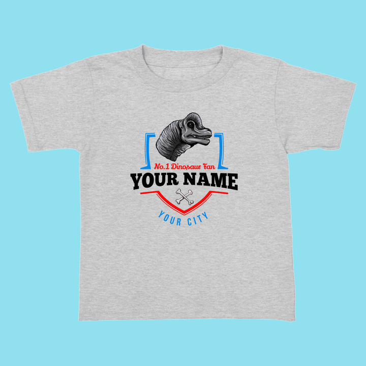 N.1 Brontosaurus Fan Custom Toddler T-Shirt | Jurassic Studio