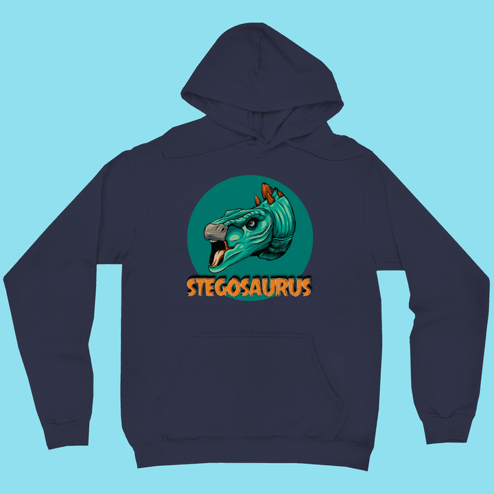Men Stegosaurus Head Hoodie | Jurassic Studio