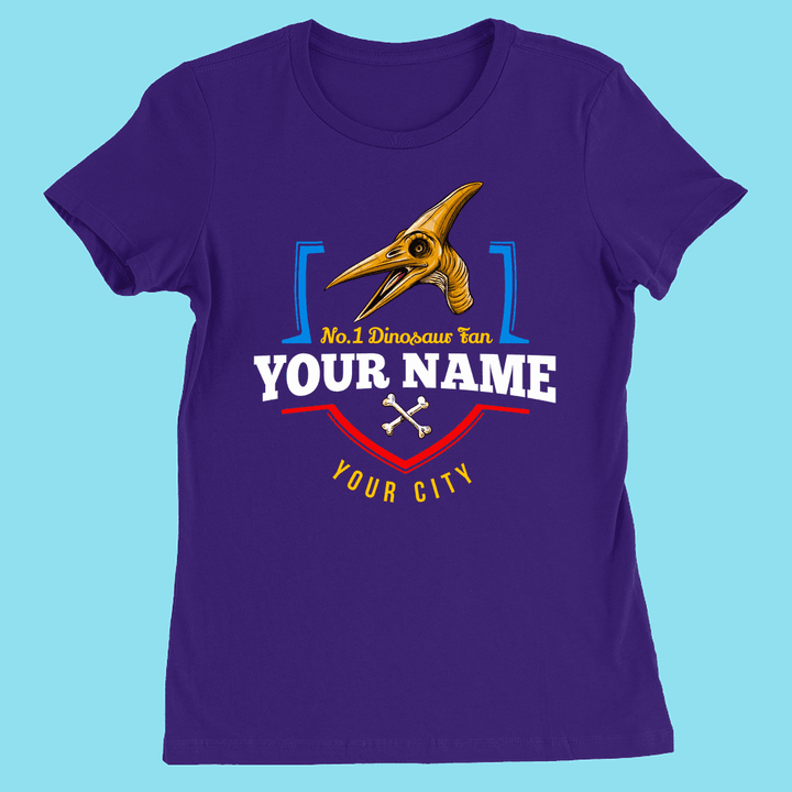 N.1 Pterodactyl Fan Custom Women T-Shirt | Jurassic Studio