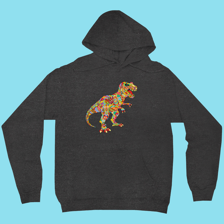 Men T-Rex Zentangle Hoodie | Jurassic Studio