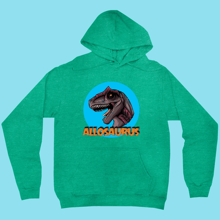 Men Allosaurus Head Hoodie | Jurassic Studio