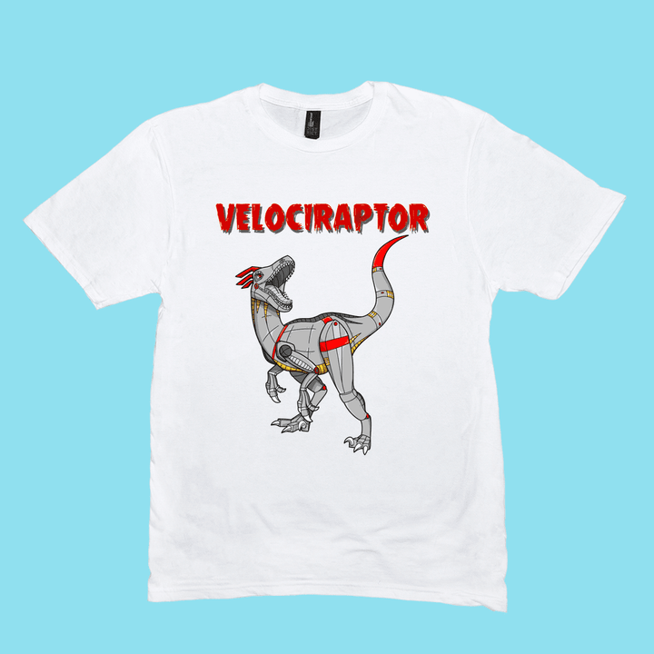 Men Robot Velociraptor T-Shirt | Jurassic Studio