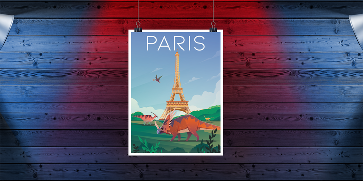 Paris Poster | Jurassic Studio