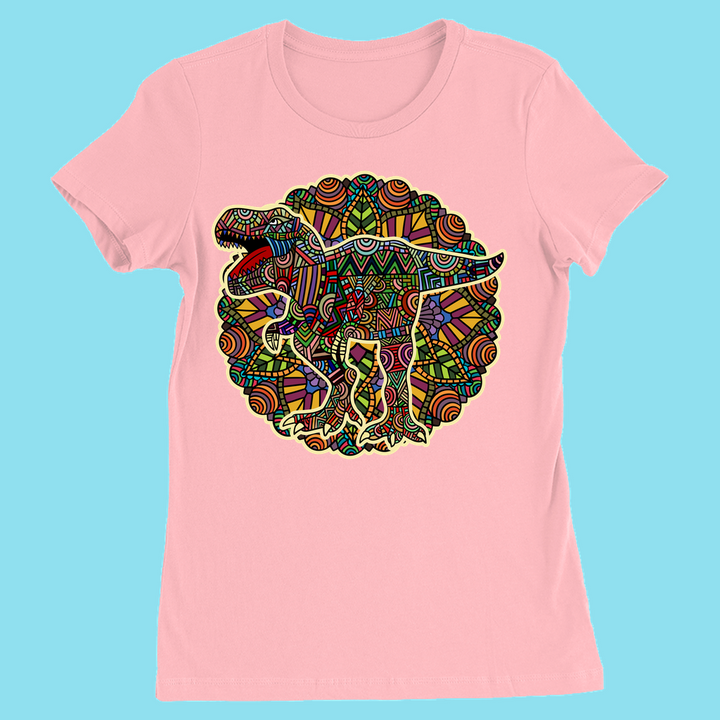 Women T-Rex Mandala T-Shirt | Jurassic Studio