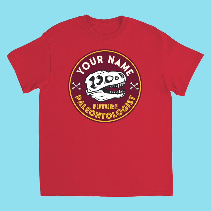 Kids Custom Future Paleontologist T-Shirt | Jurassic Studio