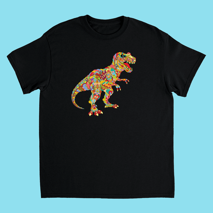 Kids T-Rex Zentangle T-Shirt | Jurassic Studio