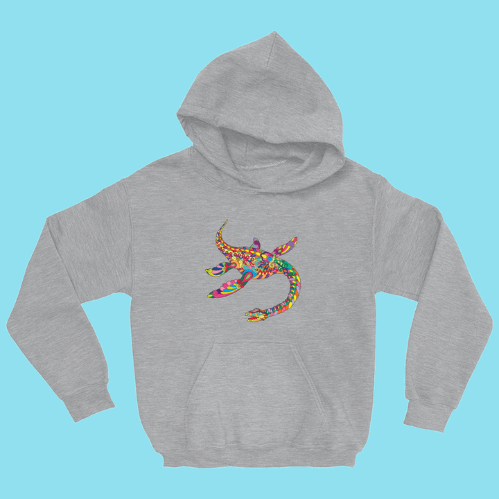 Kids Plesiosaurus Zentangle Hoodie | Jurassic Studio