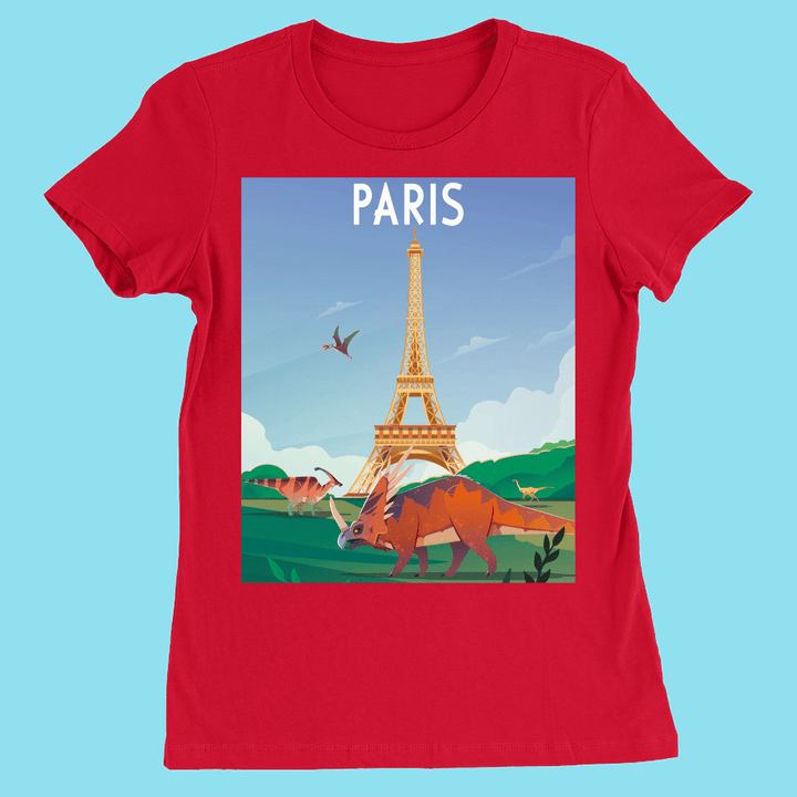 Women Paris T-Shirt | Jurassic Studio