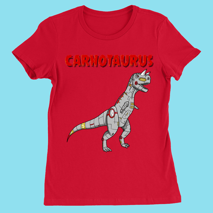 Women Robot Carnotaurus T-Shirt | Jurassic Studio