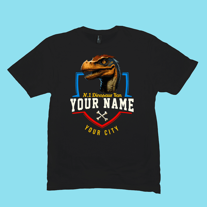 N.1 Velociraptor Fan Custom Men T-Shirt | Jurassic Studio