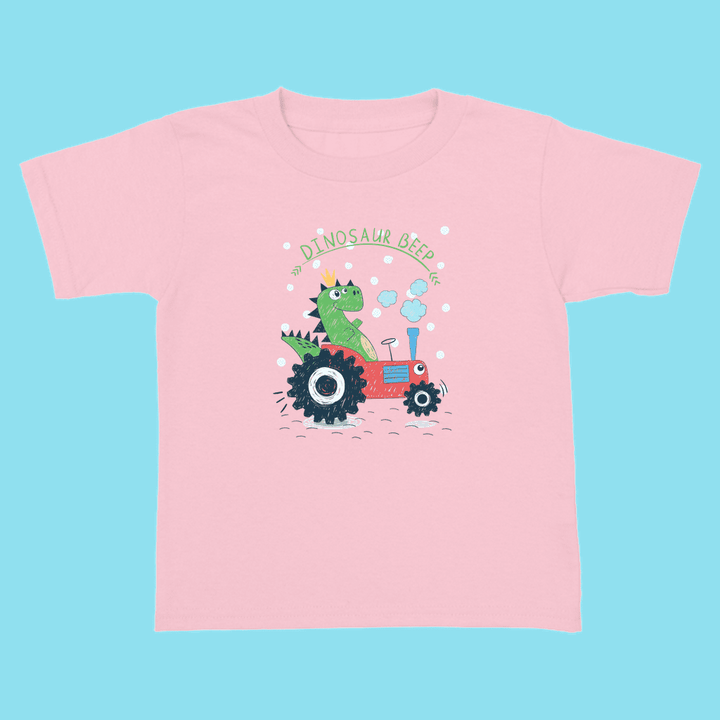 Toddler Baby Dino Tractor T-Shirt | Jurassic Studio