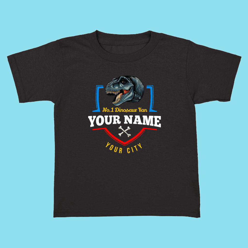 N.1 T-Rex Fan Custom Toddler T-Shirt | Jurassic Studio