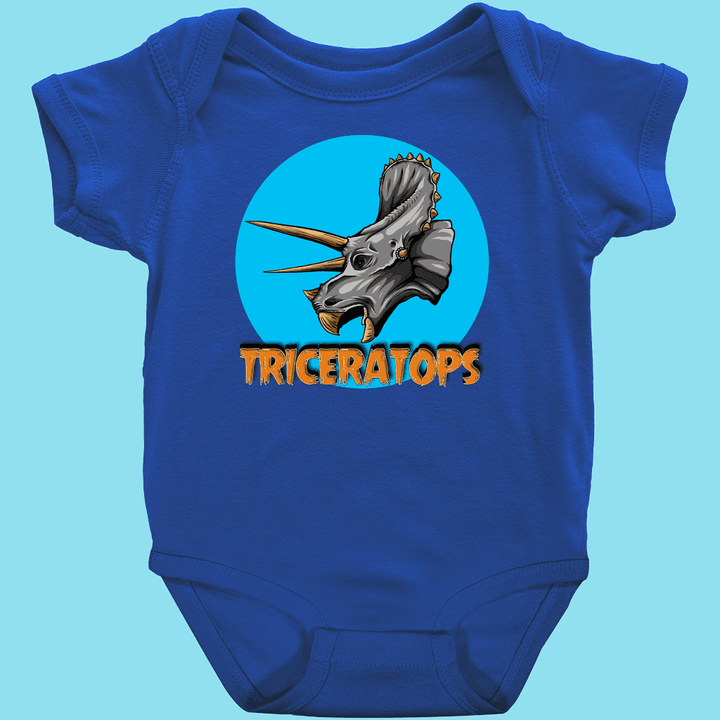 Toddler Triceratops Head Onesie | Jurassic Studio