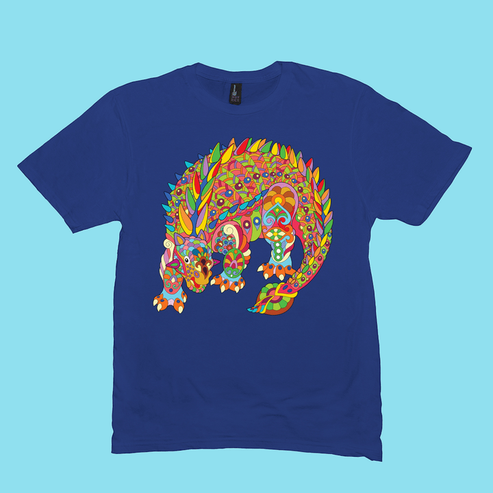 Men Ankylosaurus Zentangle T-Shirt | Jurassic Studio