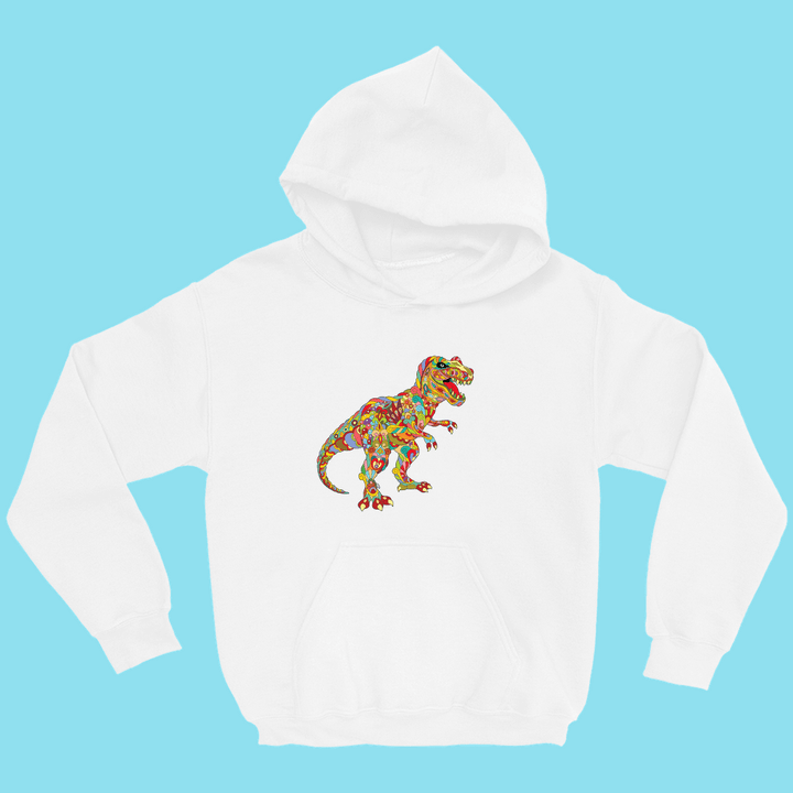 Kids T-Rex Zentangle Hoodie | Jurassic Studio