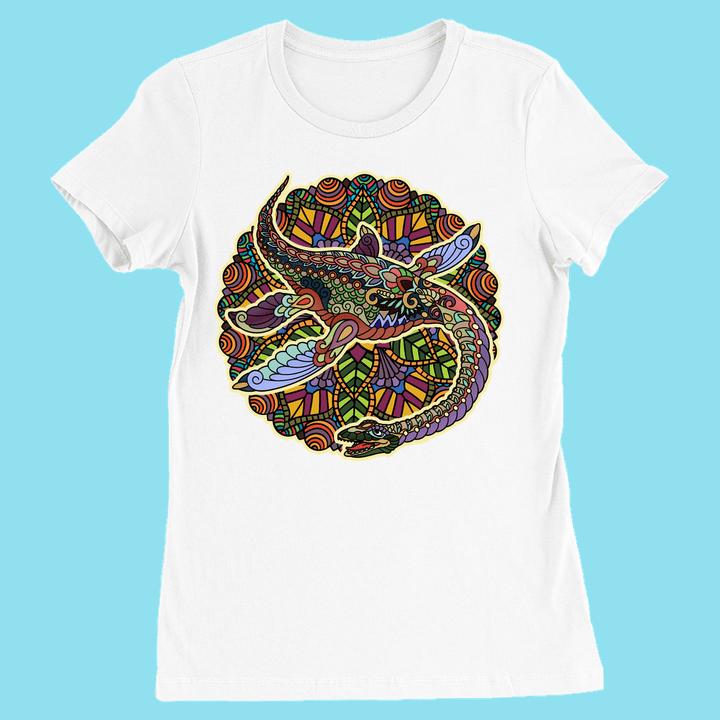 Women Plesiosaurus Mandala T-Shirt | Jurassic Studio