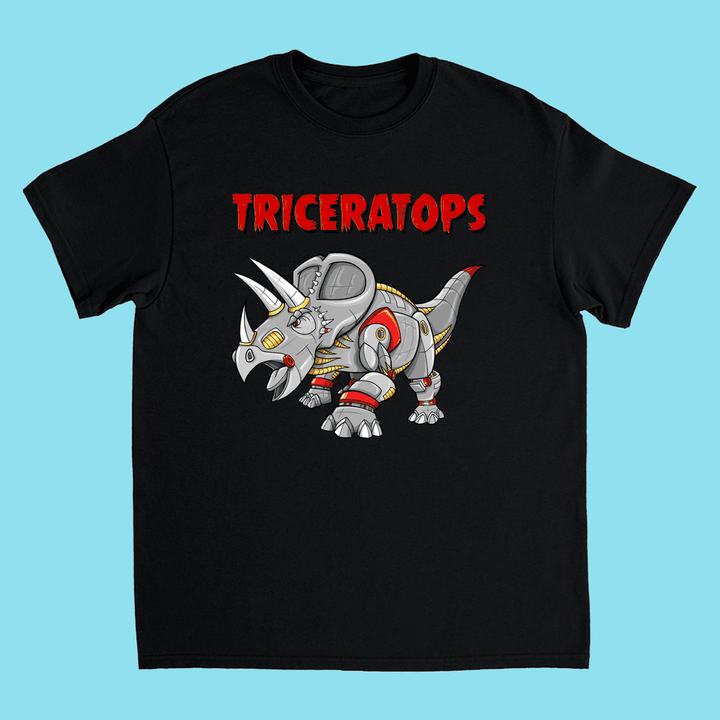 Kids Robot Triceratops T-Shirt | Jurassic Studio