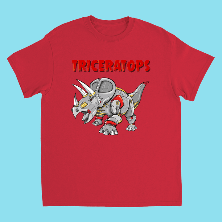 Kids Robot Triceratops T-Shirt | Jurassic Studio
