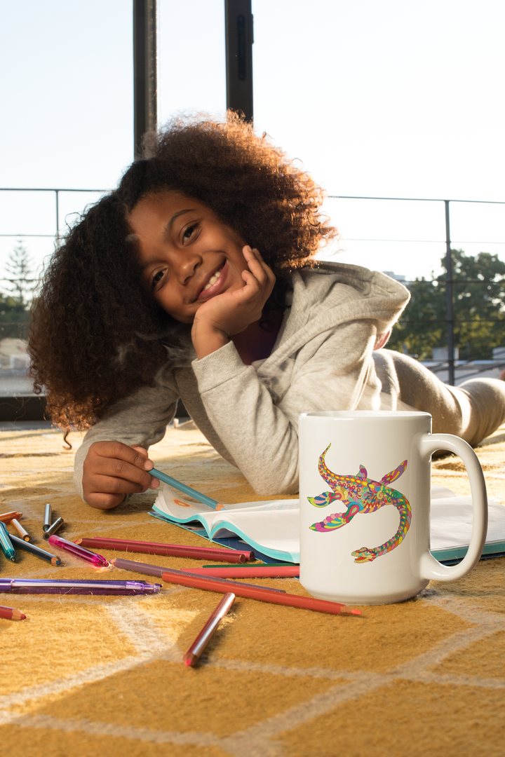Plesiosaurus Zentangle Mug | Jurassic Studio