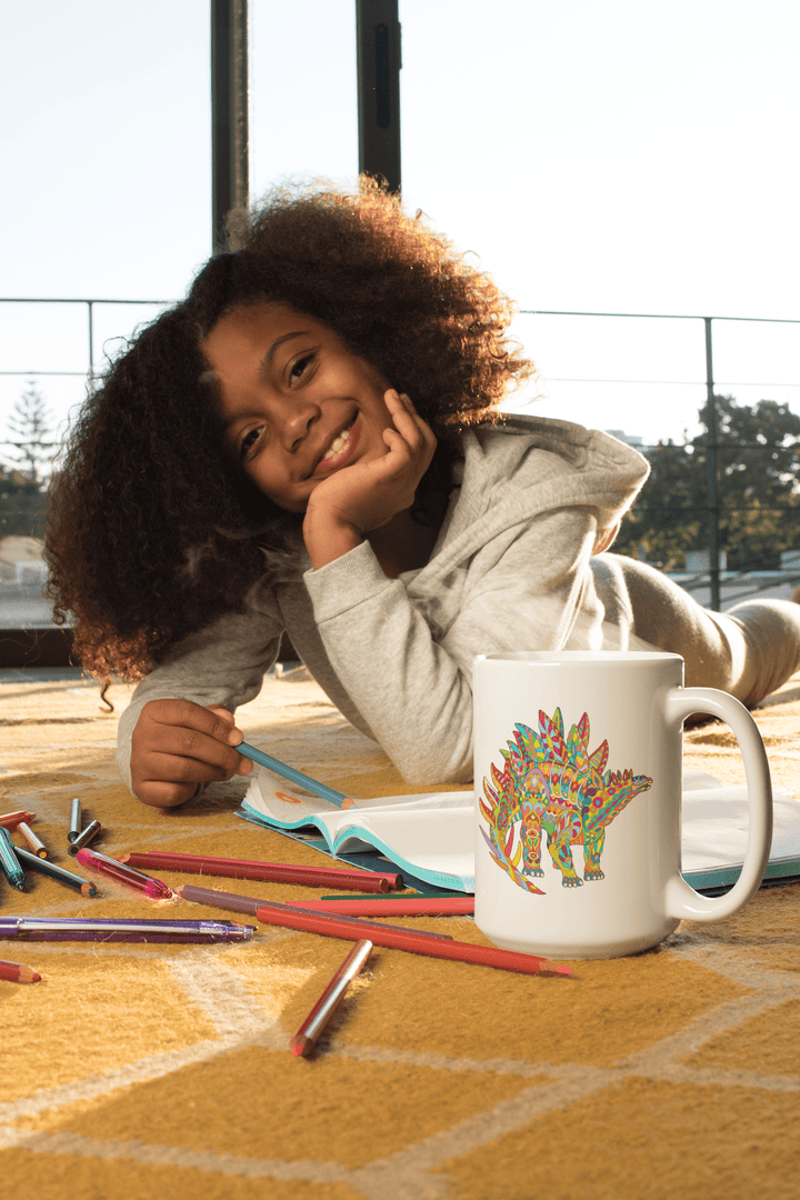 Stegosaurus Zentangle Mug | Jurassic Studio