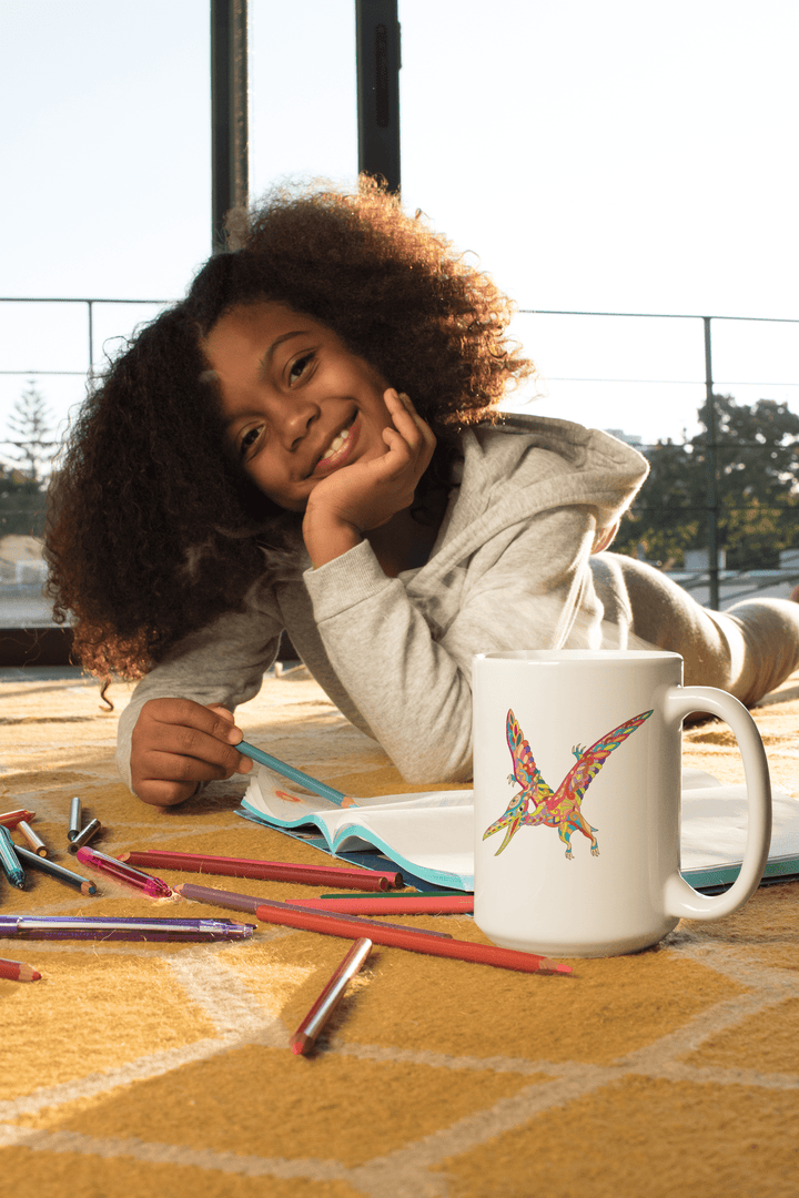 Pterodactyl Zentangle Mug | Jurassic Studio