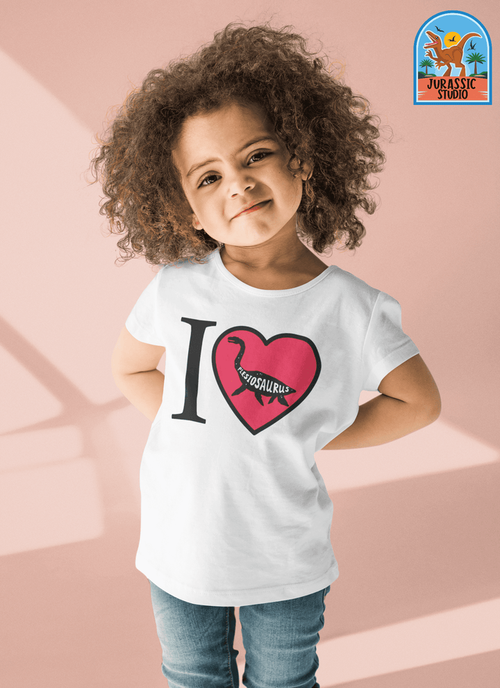 Toddler I Love Plesiosaurus T-Shirt | Jurassic Studio